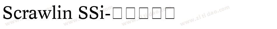Scrawlin SSi字体转换